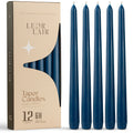 Dark Blue Taper Candles - 10 inch