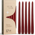 Dark Red Taper Candles - 10 inch