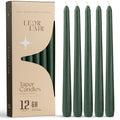 Green Taper Candles - 10 inch