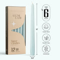 Light Blue Taper Candles - 10 inch