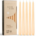 Beige Taper Candles - 10 inch