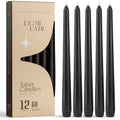 Black Taper Candles - 10 inch