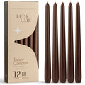 Brown Taper Candles - 10 inch