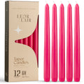 Hot Pink Taper Candles - 10 inch