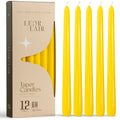 Yellow Taper Candles - 10 inch