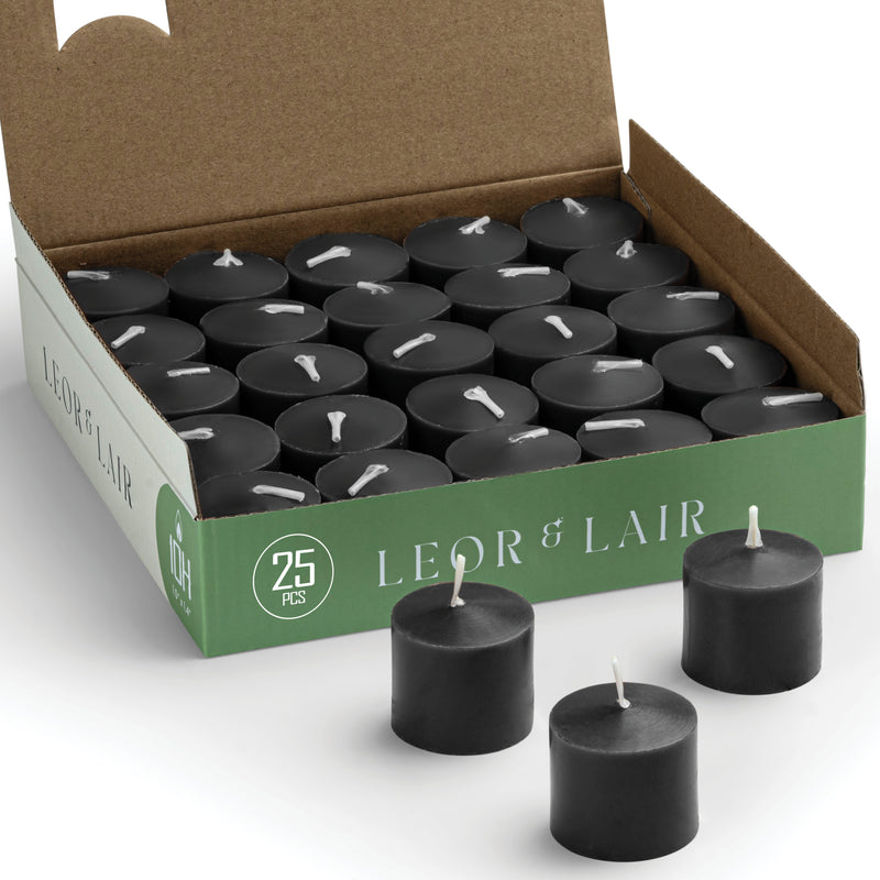 Black Votive Candles – 10 Hour