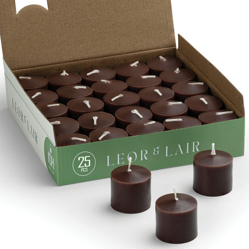 Brown Votive Candles – 10 Hour