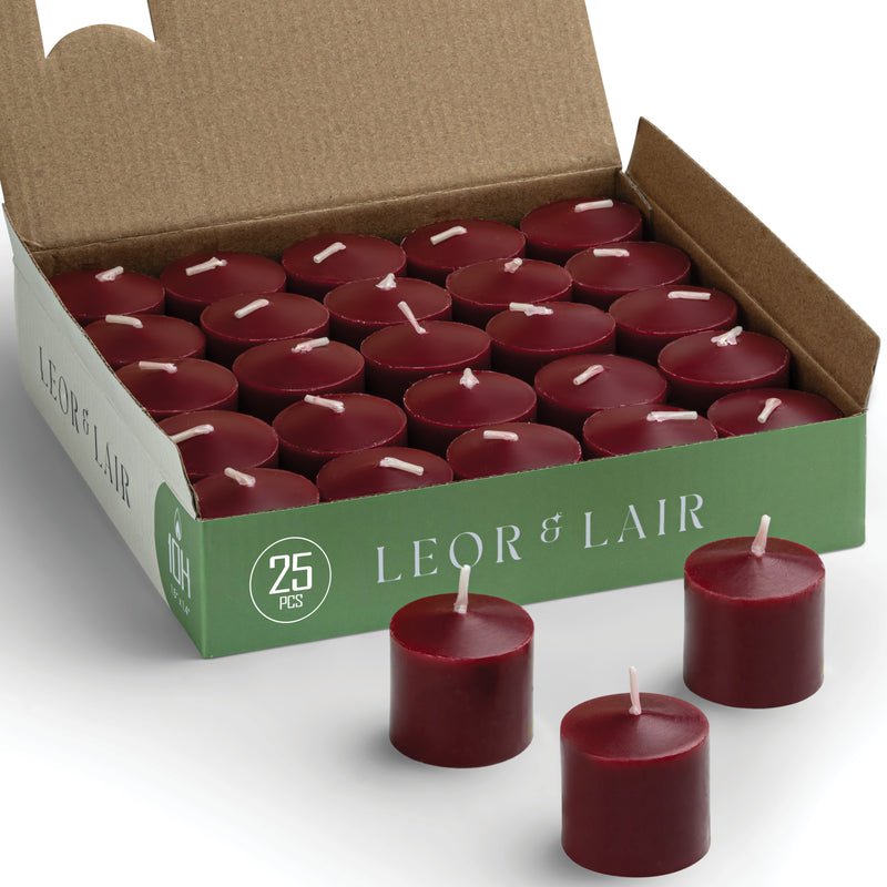 Dark Red Votive Candles – 10 Hour