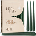 Green Taper Candles - 10 inch
