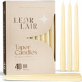 Ivory Taper Candles - 10 inch