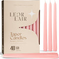 Light Pink Taper Candles - 10 inch