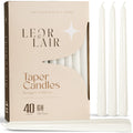 White Taper Candles - 10 inch