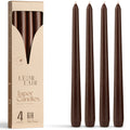 Brown Taper Candles - 10 inch