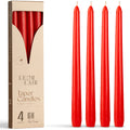 Red Taper Candles - 10 inch