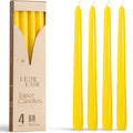 Yellow Taper Candles - 10 inch