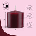 Dark Red Votive Candles – 10 Hour