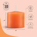 Orange Votive Candles – 10 Hour