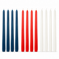 4th of July Taper Candles Set - 10 Inch - Red, Blue, & White