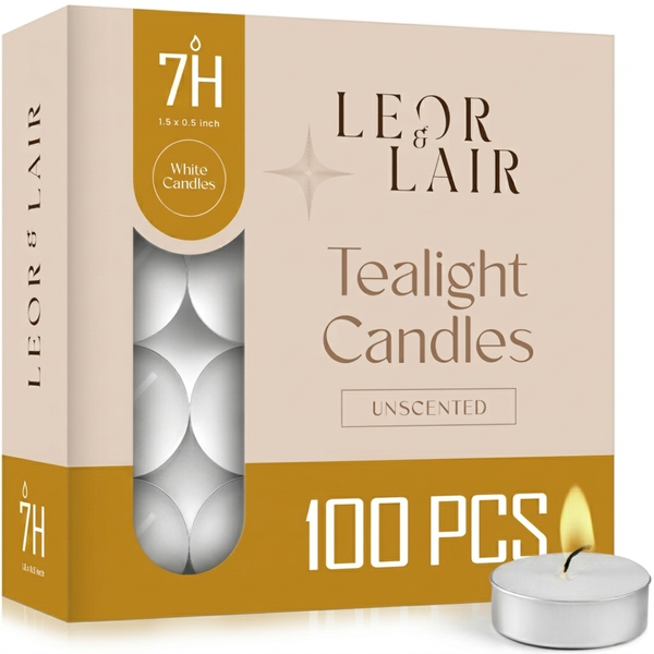 7 Hour Tealight Candles – 100 Pack