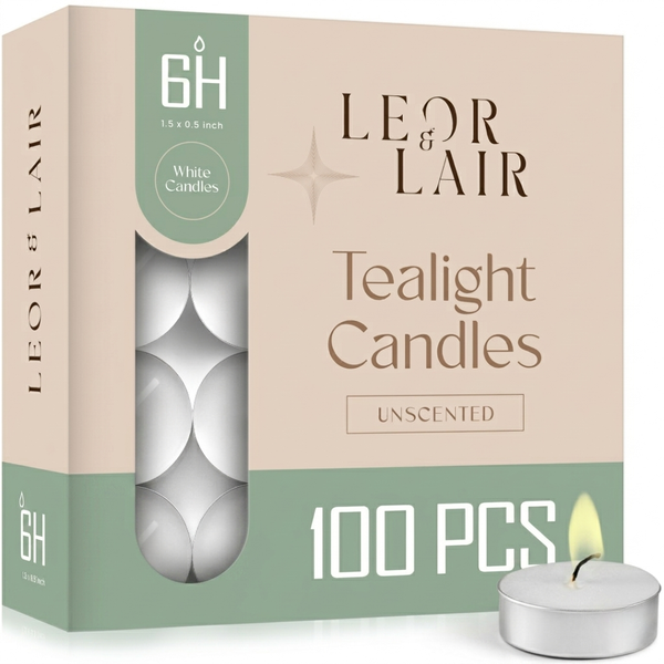 6 Hour Tealight Candles – 100 Pack
