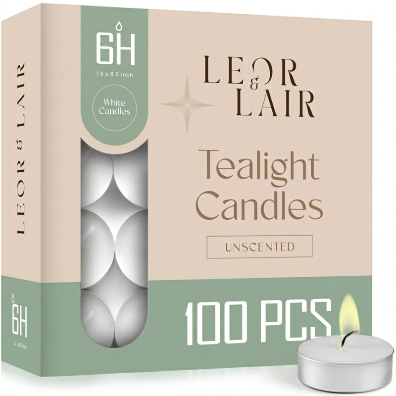 6 Hour Tealight Candles – 100 Pack