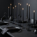 Black Taper Candles - 10 inch