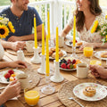 Yellow Taper Candles - 10 inch