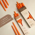 Orange Taper Candles - 10 inch