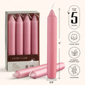 6 Inch Taper Candles - Pink