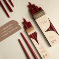 Dark Red Taper Candles - 10 inch