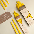 Yellow Taper Candles - 10 inch