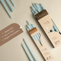 Light Blue Taper Candles - 10 inch