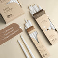 White Taper Candles - 10 inch