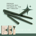 Green Taper Candles - 10 inch