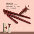 Dark Red Taper Candles - 10 inch