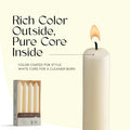 6 Inch Taper Candles - Ivory