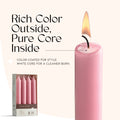 6 Inch Taper Candles - Pink