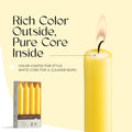 6 Inch Taper Candles - Yellow
