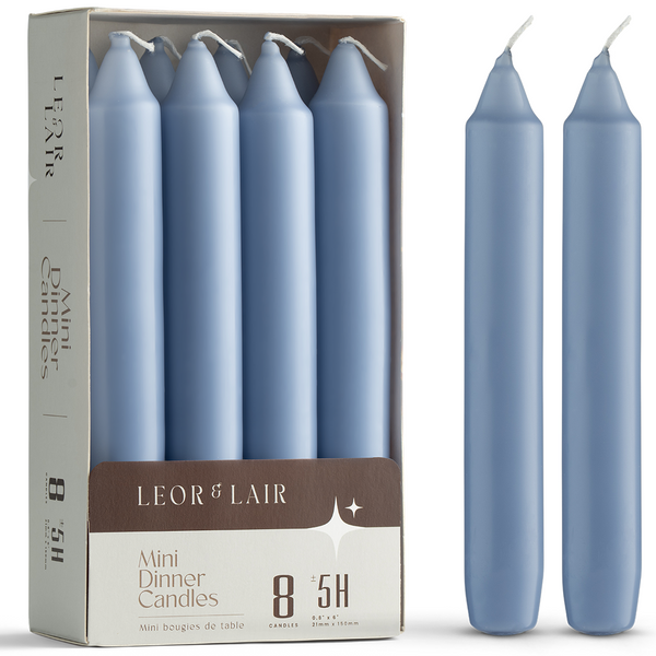 6 Inch Taper Candles - Blue