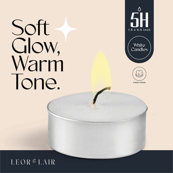 5 Hour Tealight Candles – 100 Pack