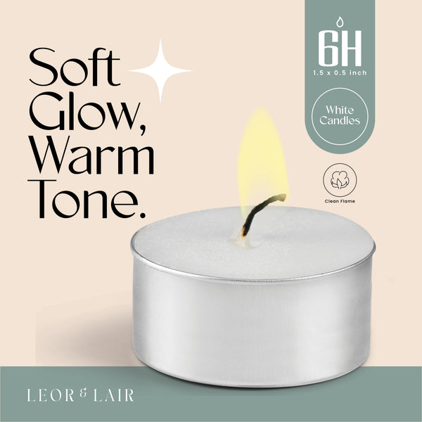 6 Hour Tealight Candles – 100 Pack