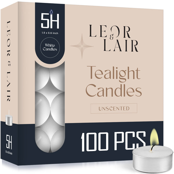 5 Hour Tealight Candles – 100 Pack
