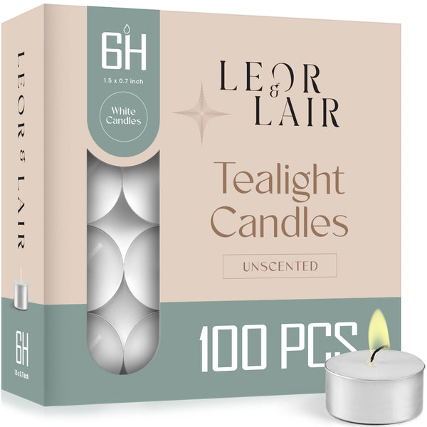 6 Hour Tealight Candles – 100 Pack