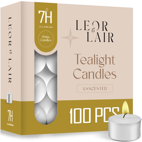 7 Hour Tealight Candles – 100 Pack