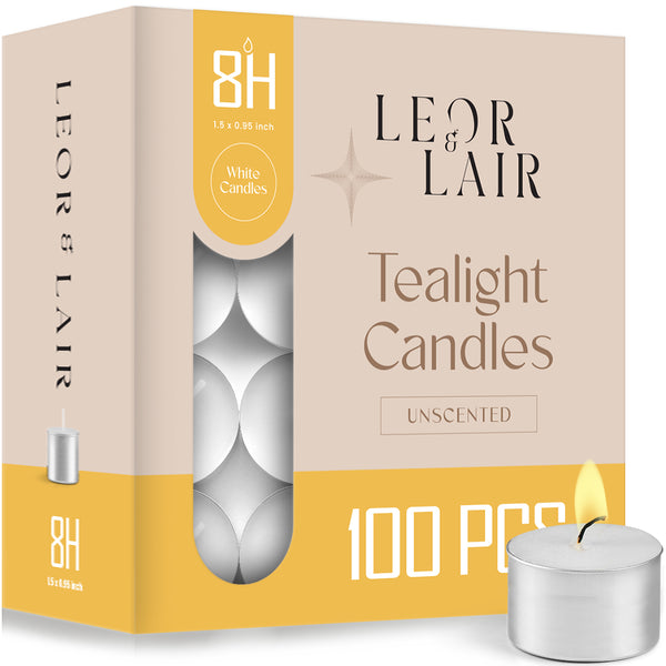 8 Hour Tealight Candles – 100 Pack