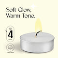 4 Hour Tealight Candles – 25, 100, 200, 400, 1000 Packs
